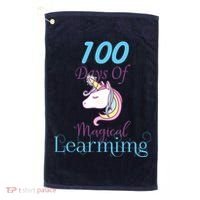 100 Days Of Magical Learning Golf Towel thumb 0