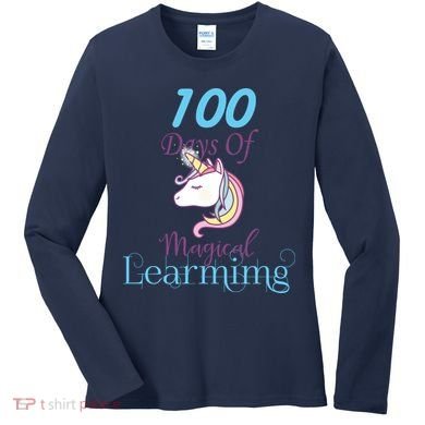 100 Days Of Magical Learning Women's Long Sleeve Shirt