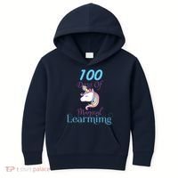 100 Days Of Magical Learning Kids Hoodie thumb 0