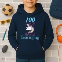 100 Days Of Magical Learning Kids Hoodie thumb 2