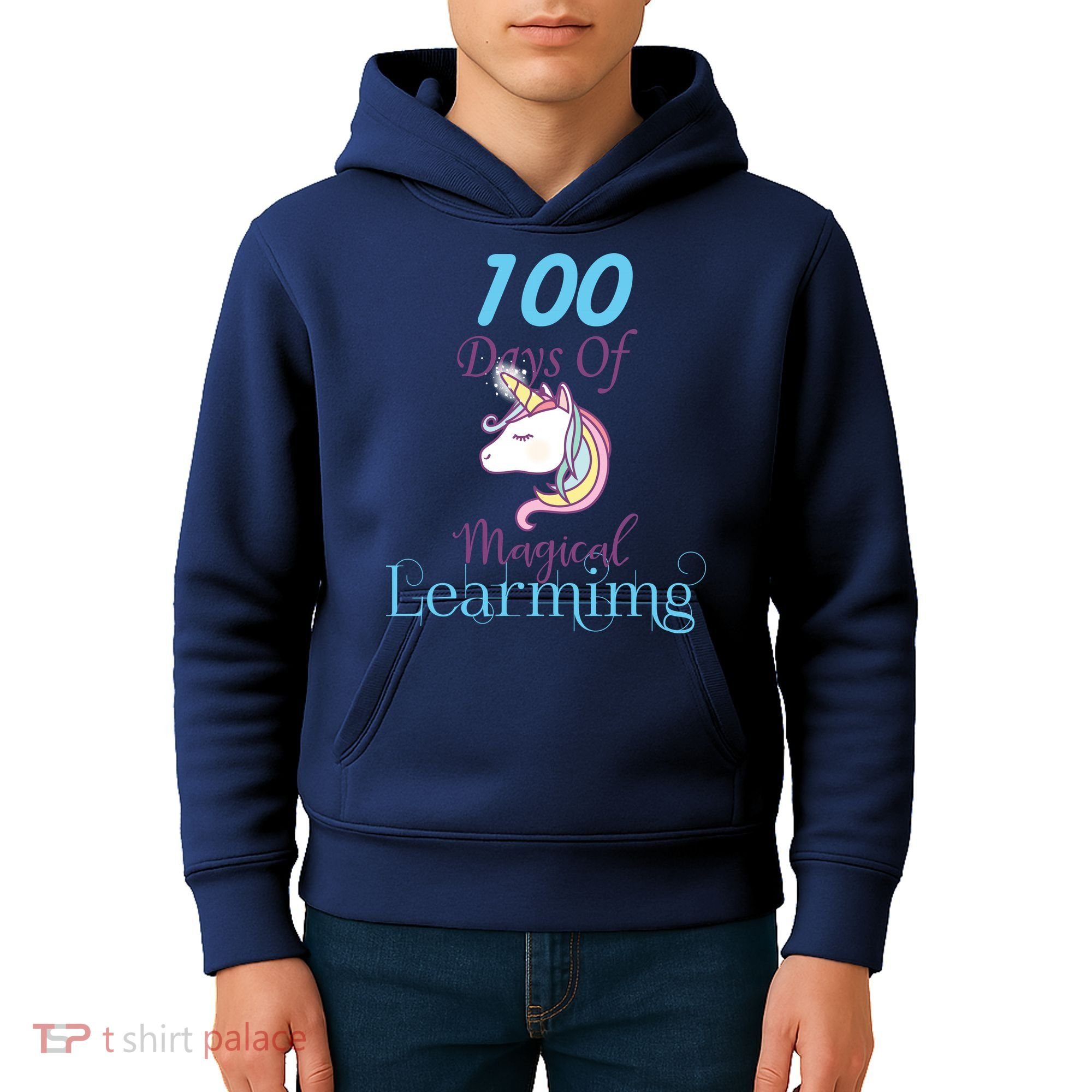 100 Days Of Magical Learning Kids Hoodie