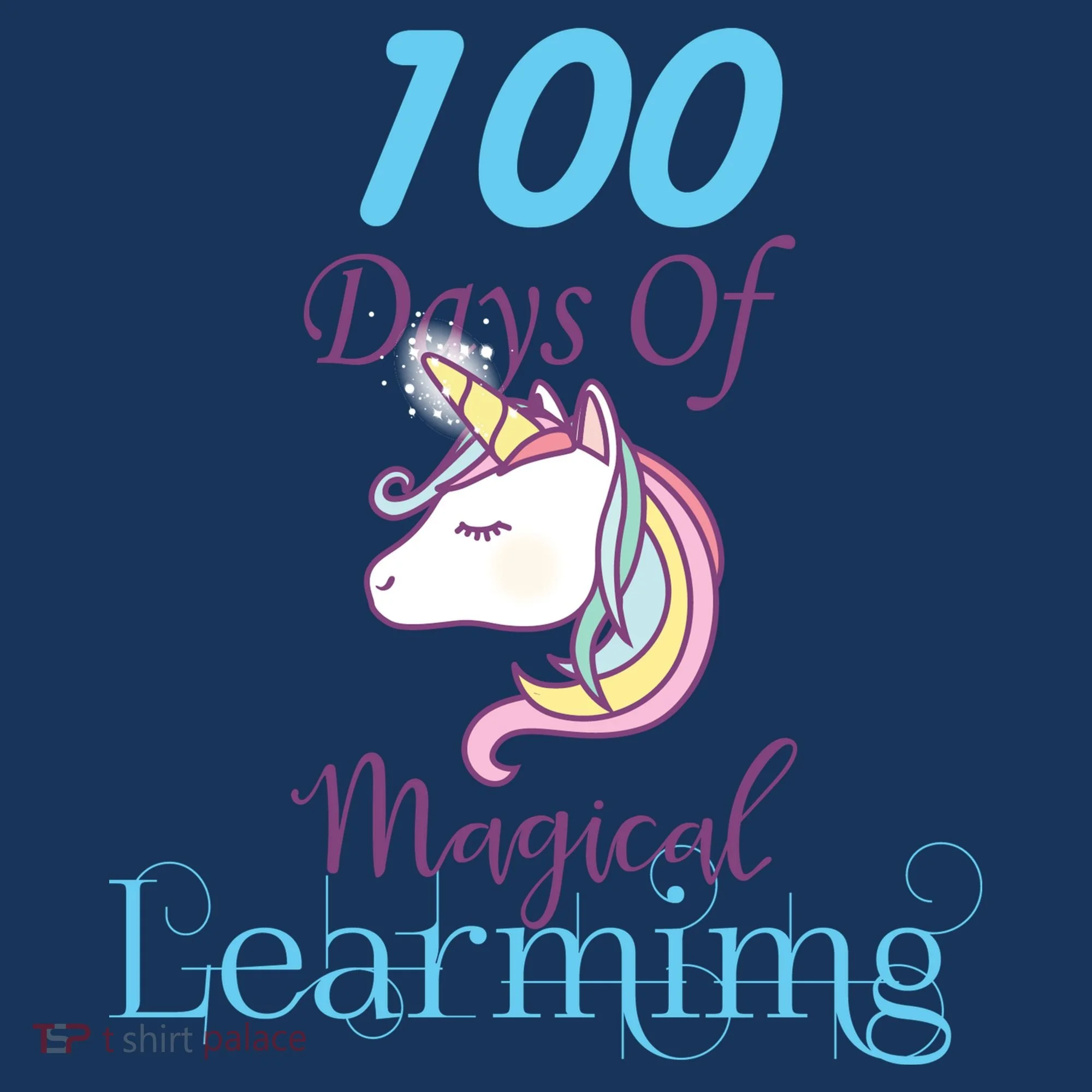 100 Days Of Magical Learning Kids Long Sleeve Shirt