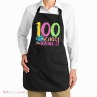 100 Days Of School And Loving It Apron thumb 2