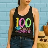 100 Days Of School And Loving It Women's Tank Top thumb 2