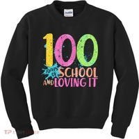 100 Days Of School And Loving It Kids Sweatshirt thumb 0
