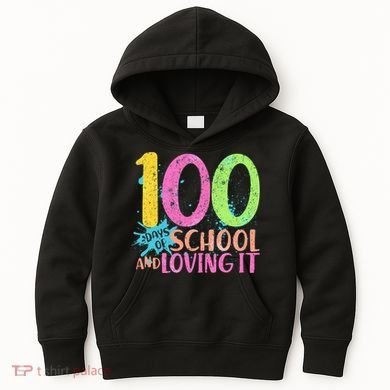 100 Days Of School And Loving It Kids Hoodie