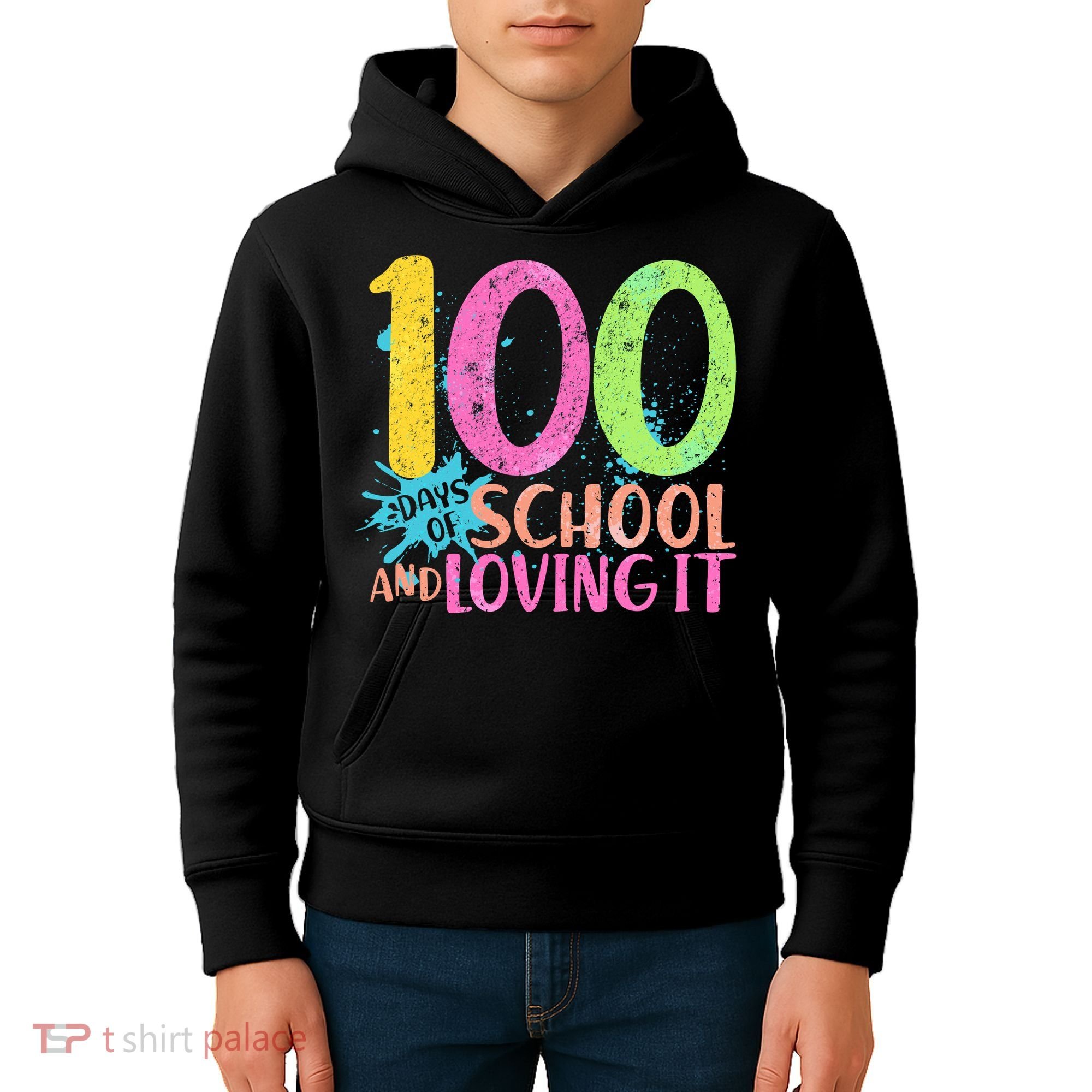 100 Days Of School And Loving It Kids Hoodie