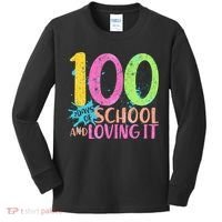 100 Days Of School And Loving It Kids Long Sleeve Shirt thumb 0