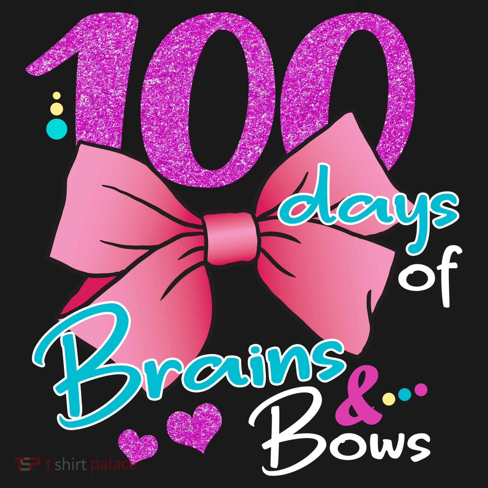 100 Days Of School Brains and Bows Doggie Tank