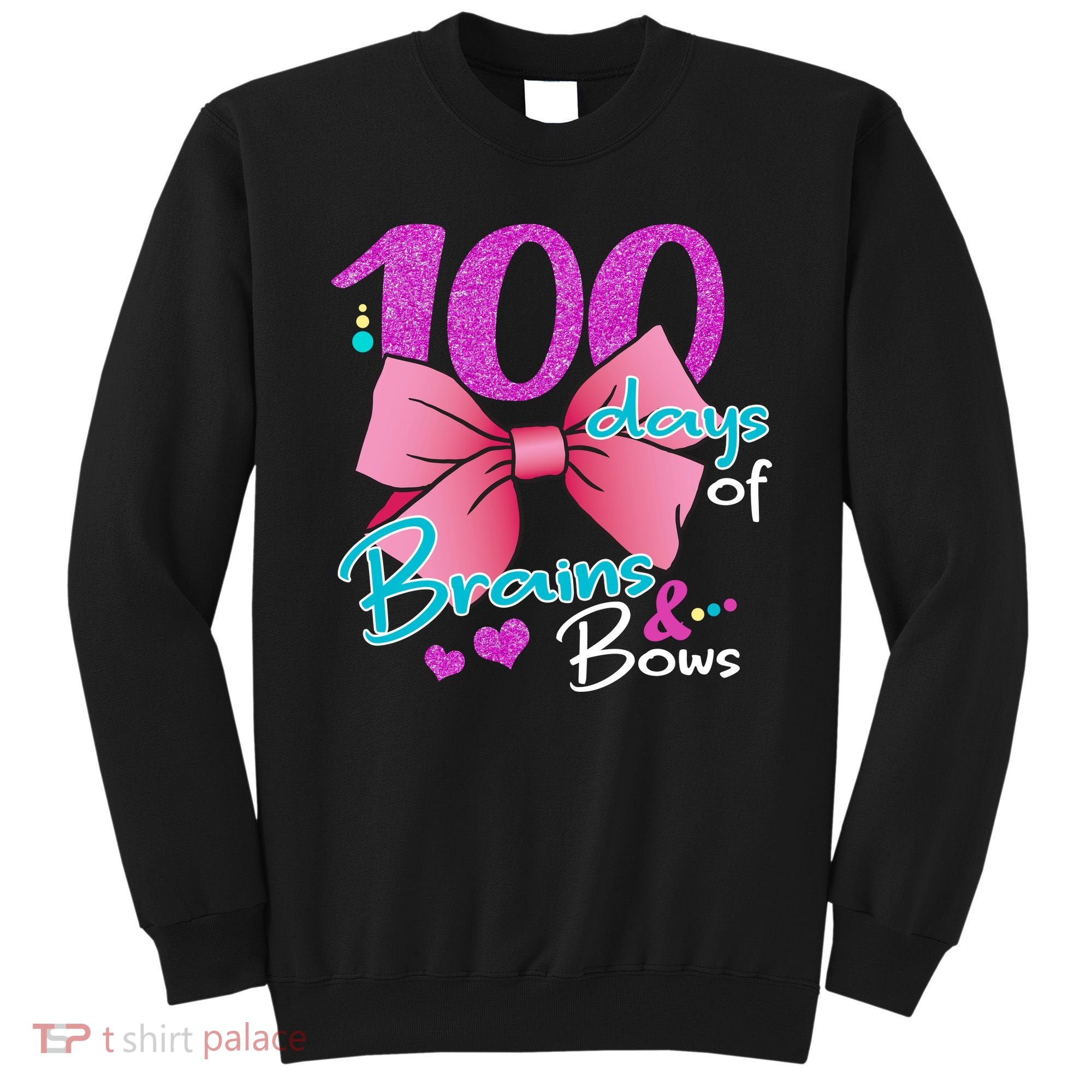 100 Days Of School Brains and Bows Sweatshirt