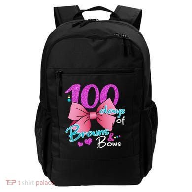 100 Days Of School Brains and Bows Backpack