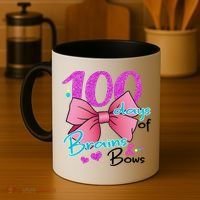 100 Days Of School Brains and Bows Coffee Mug thumb 4