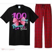 100 Days Of School Brains and Bows Pajama Set thumb 0