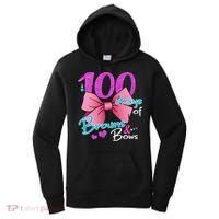 100 Days Of School Brains and Bows Women's Hoodie thumb 0