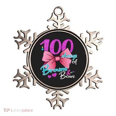 100 Days Of School Brains and Bows Ornament