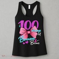 100 Days Of School Brains and Bows Women's Tank Top thumb 3