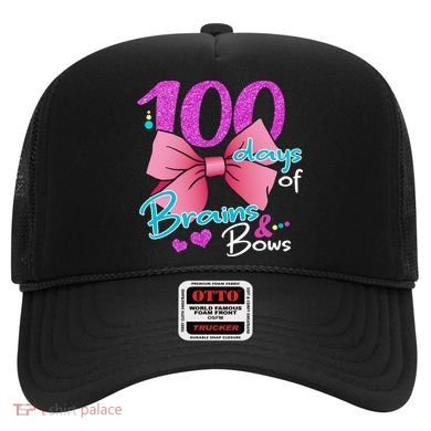 100 Days Of School Brains and Bows Hat