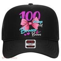 100 Days Of School Brains and Bows Hat thumb 0