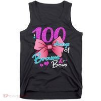 100 Days Of School Brains and Bows Tank Top thumb 0