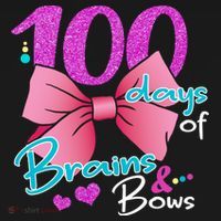 100 Days Of School Brains and Bows Tote Bag thumb 4