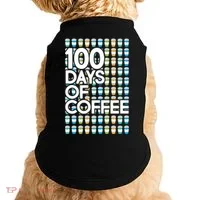100 Days Of School (Coffee) Doggie Tank thumb 0