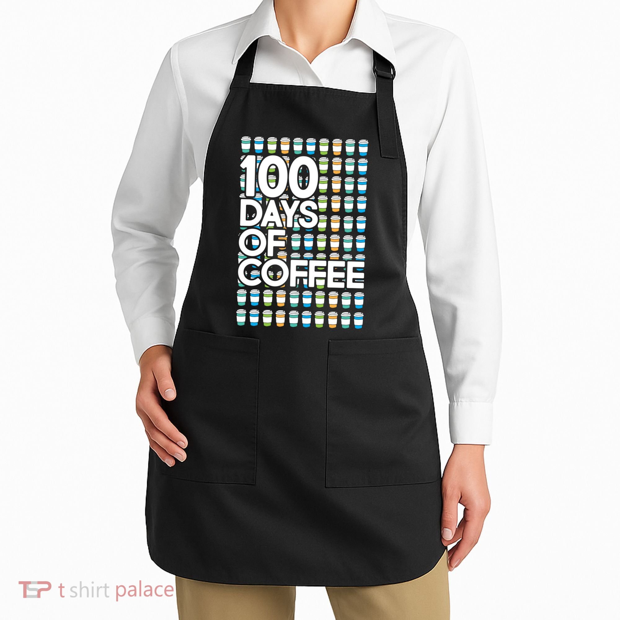 100 Days Of School (Coffee) Apron