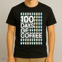 100 Days Of School (Coffee) T-Shirt thumb 3