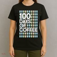 100 Days Of School (Coffee) T-Shirt thumb 4