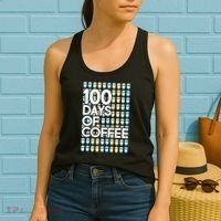 100 Days Of School (Coffee) Women's Tank Top thumb 2