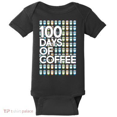 100 Days Of School (Coffee) Baby Bodysuit
