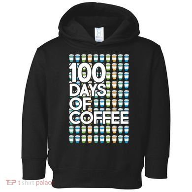 100 Days Of School (Coffee) Toddler Hoodie