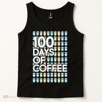 100 Days Of School (Coffee) Tank Top thumb 2