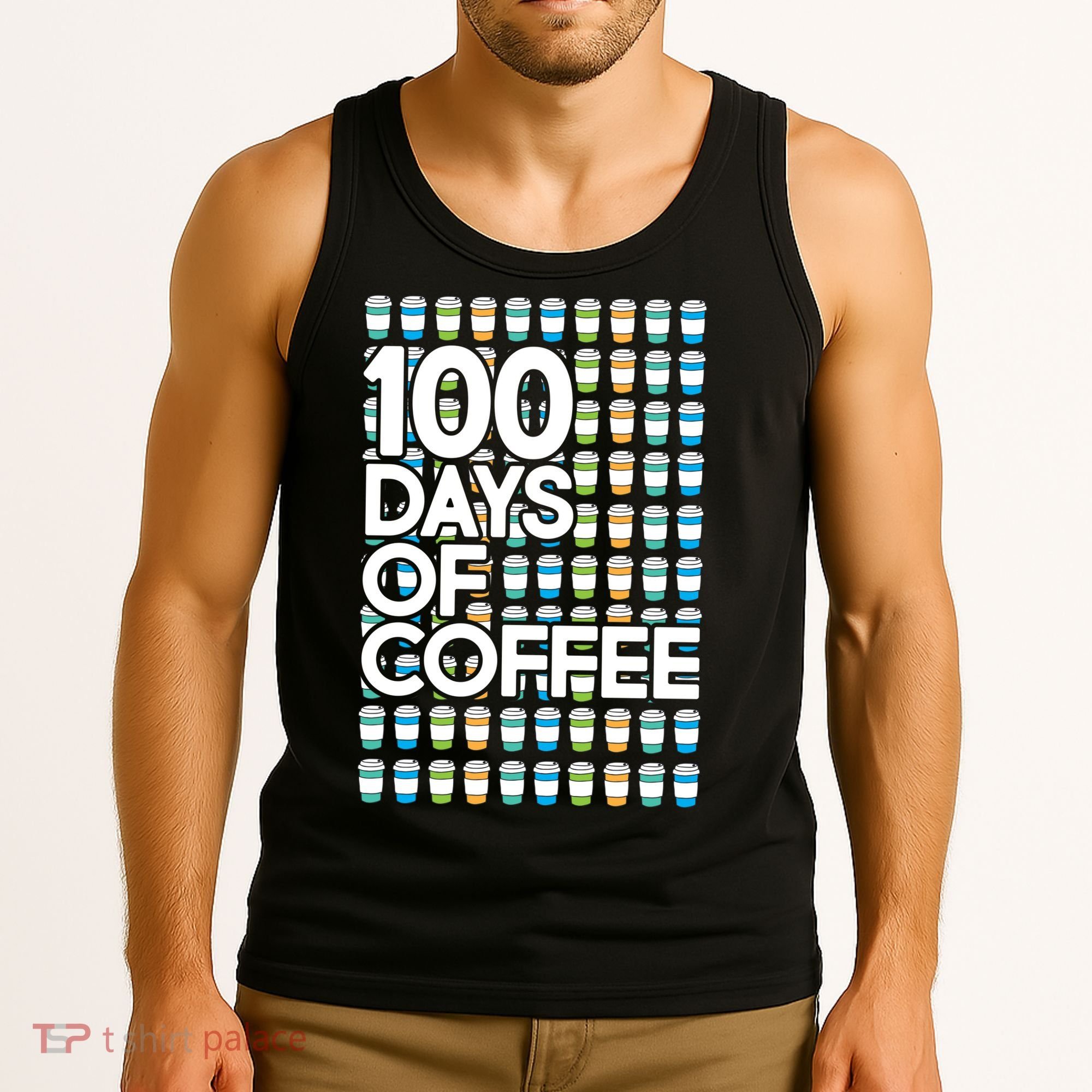 100 Days Of School (Coffee) Tank Top