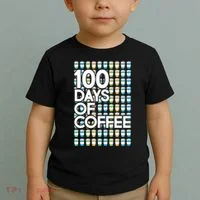100 Days Of School (Coffee) Toddler T-Shirt thumb 2