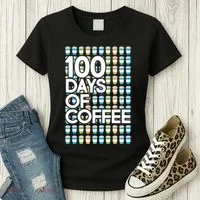 100 Days Of School (Coffee) Women's T-Shirt thumb 3
