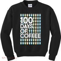 100 Days Of School (Coffee) Kids Sweatshirt thumb 0