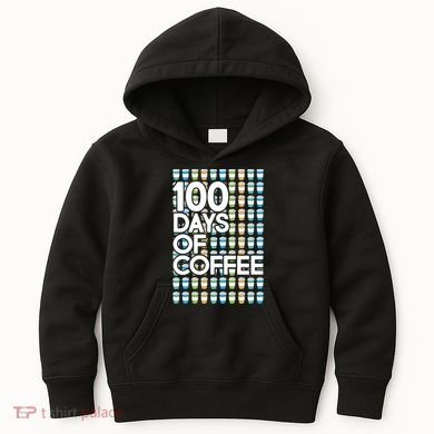 100 Days Of School (Coffee) Kids Hoodie