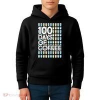 100 Days Of School (Coffee) Kids Hoodie thumb 4