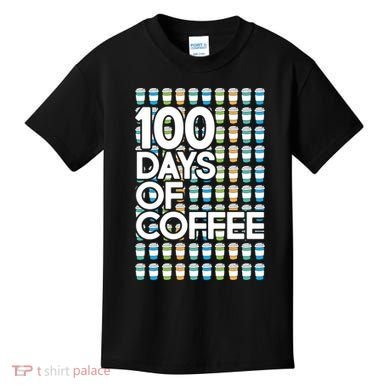 100 Days Of School (Coffee) Kids T-Shirt