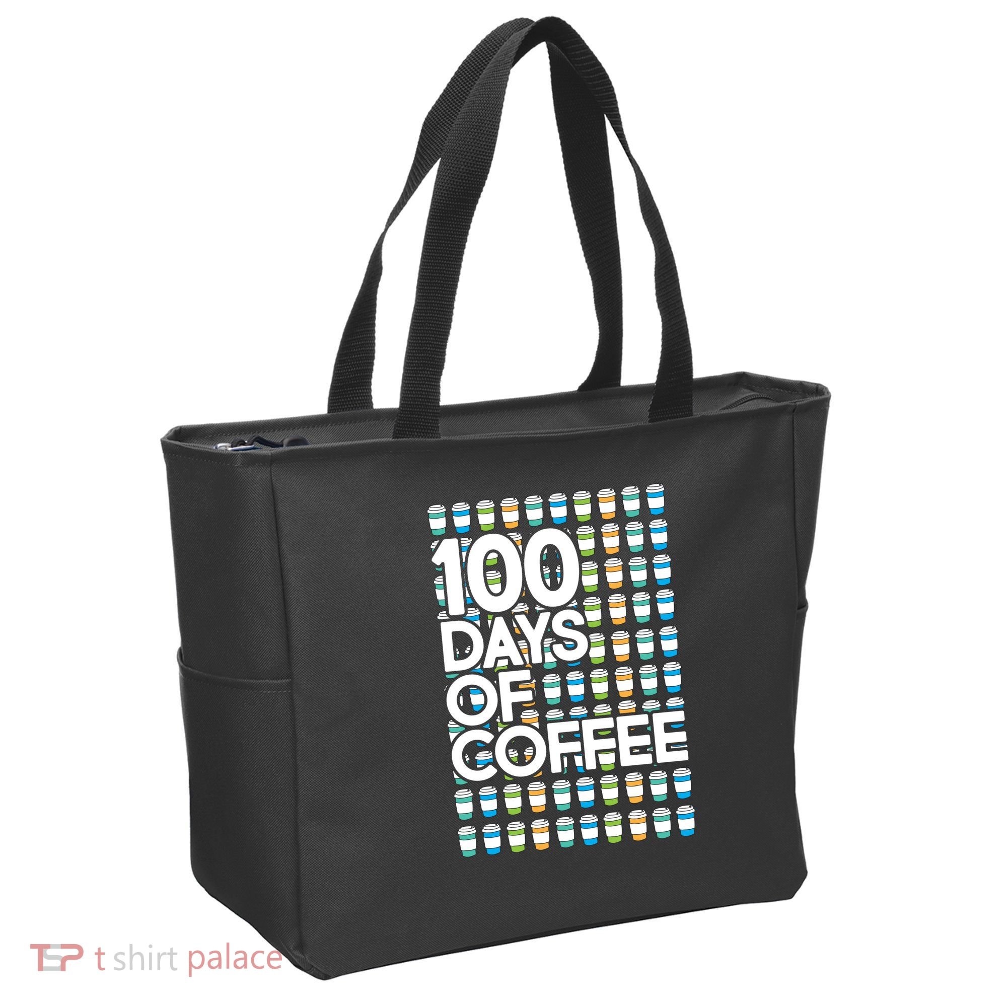 100 Days Of School (Coffee) Tote Bag