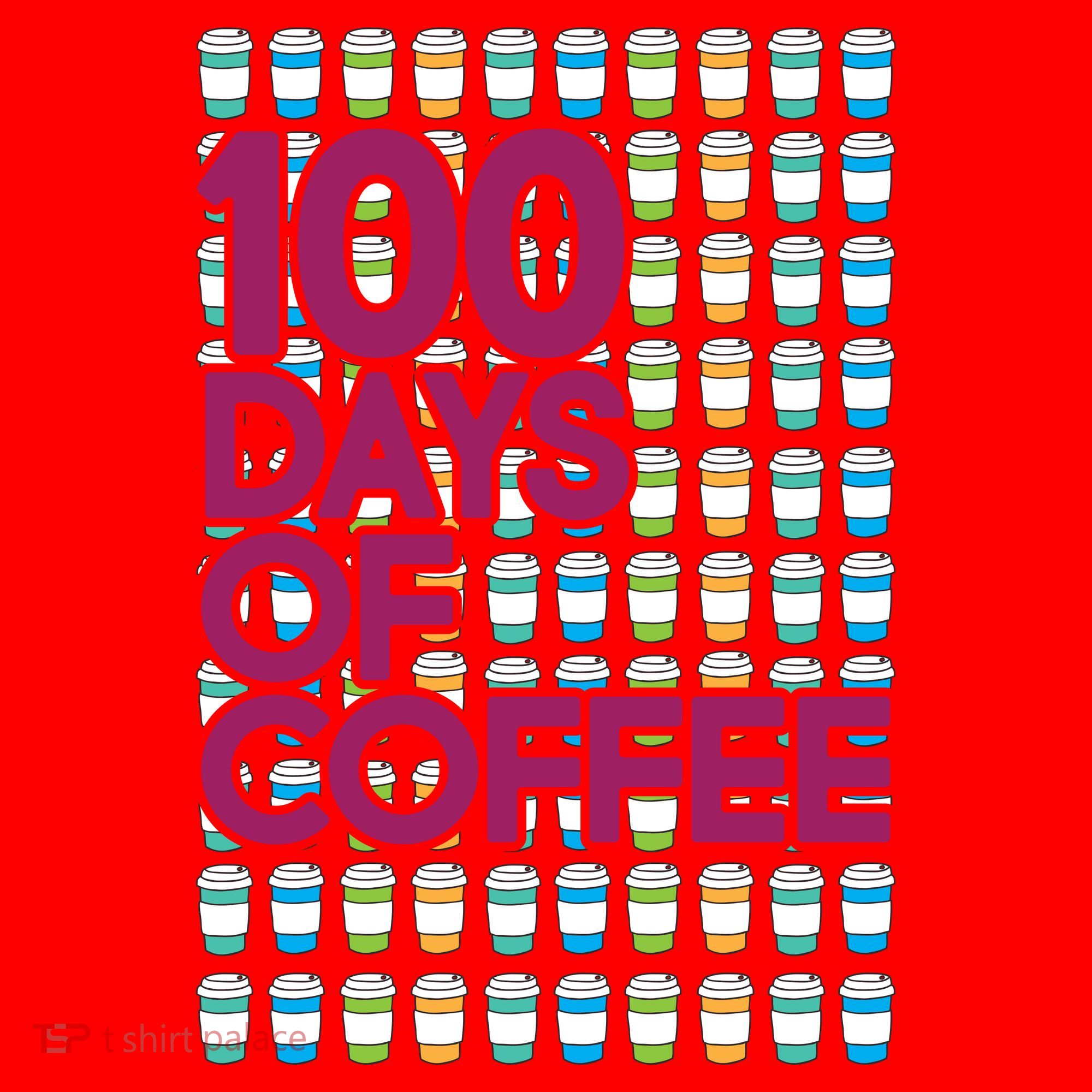 100 Days Of School (Coffee) Santa Hat