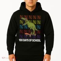 100 Days of School Cool Dinosaur Hoodie thumb 2