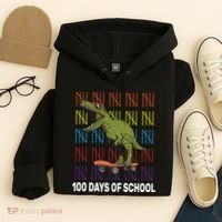 100 Days of School Cool Dinosaur Hoodie thumb 4