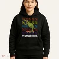 100 Days of School Cool Dinosaur Hoodie thumb 5