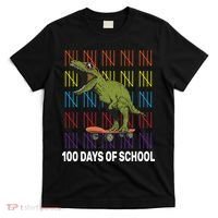 100 Days of School Cool Dinosaur T-Shirt thumb 0