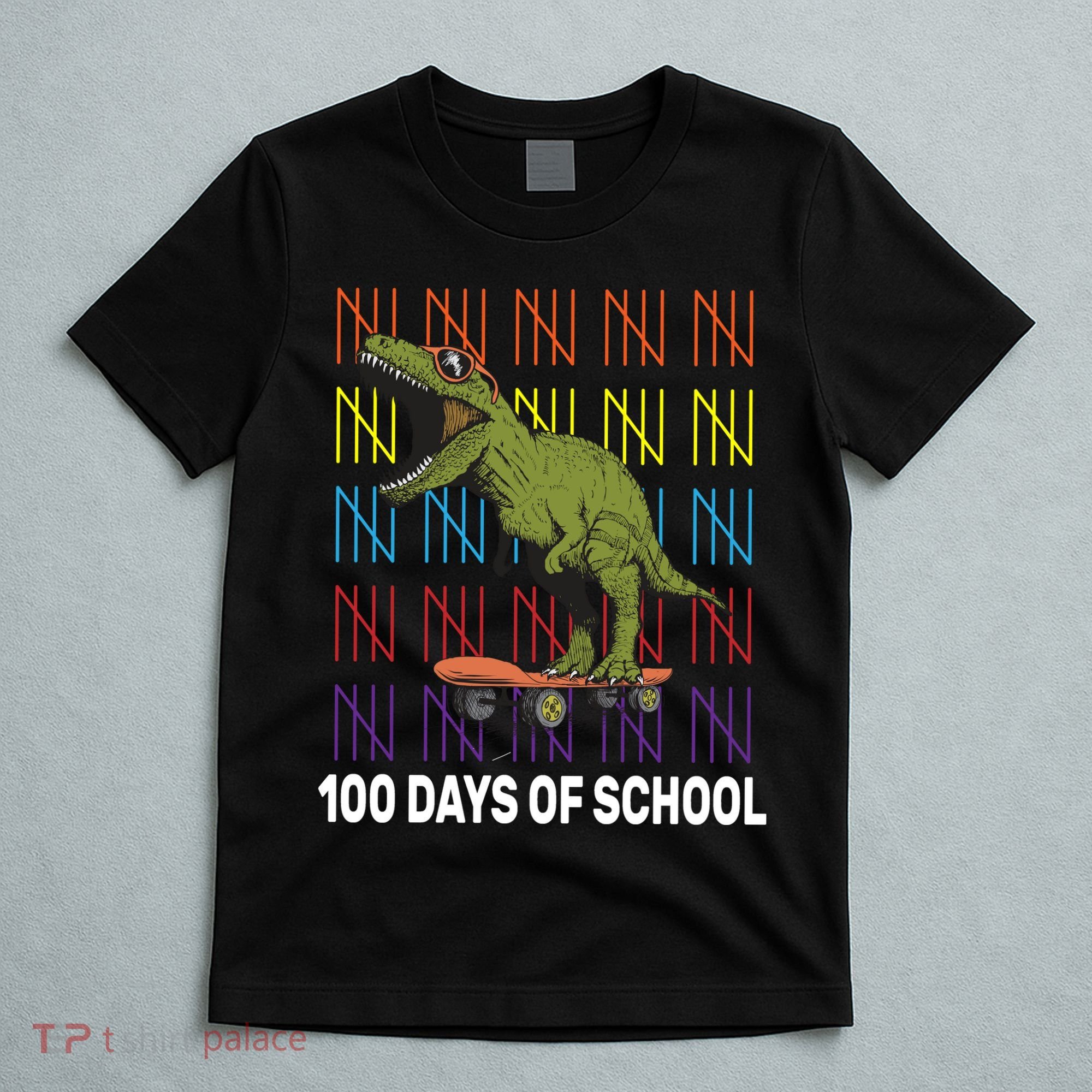 100 Days of School Cool Dinosaur T-Shirt