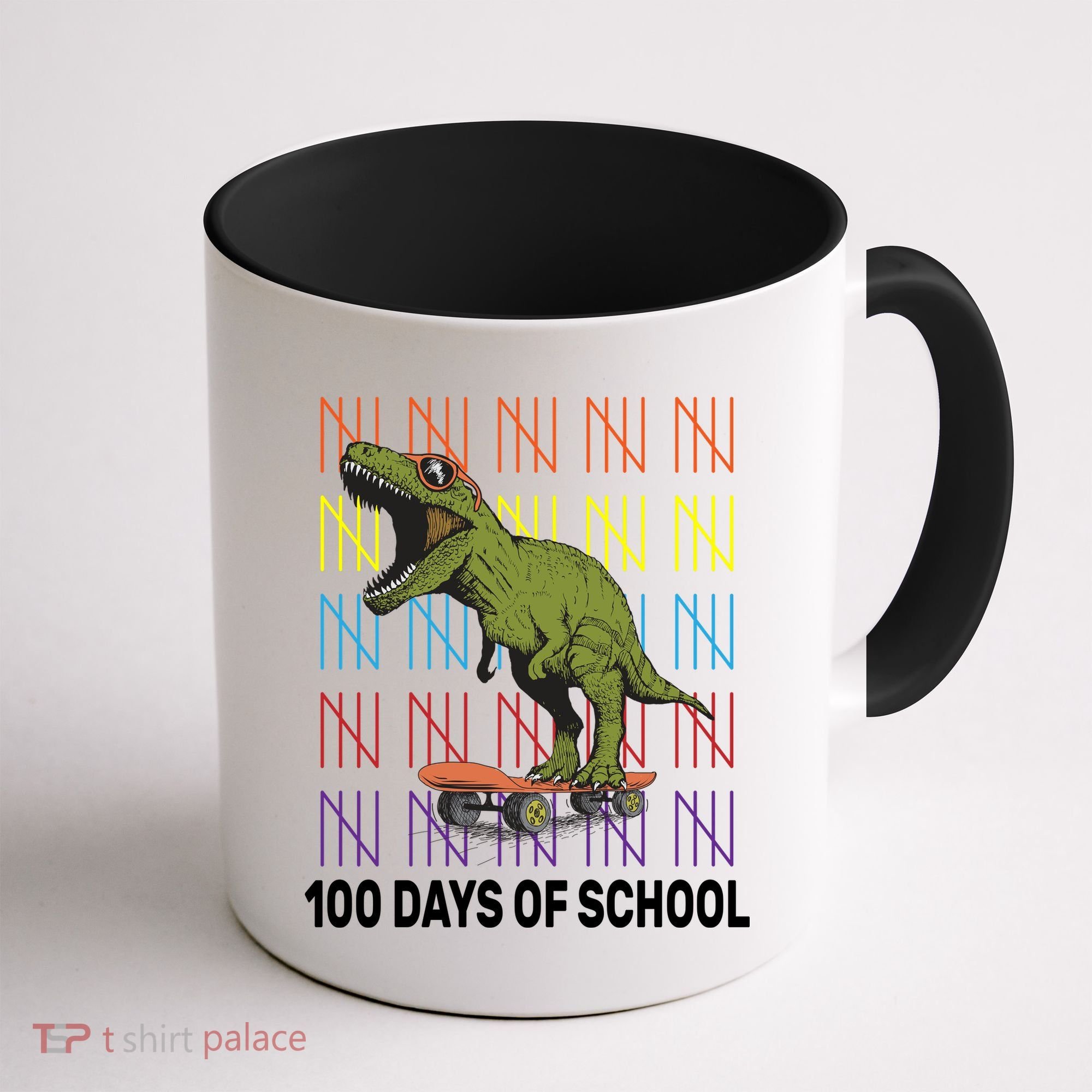 100 Days of School Cool Dinosaur Coffee Mug