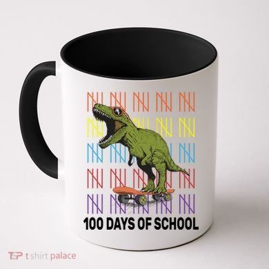 100 Days of School Cool Dinosaur Coffee Mug