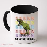 100 Days of School Cool Dinosaur Coffee Mug thumb 0