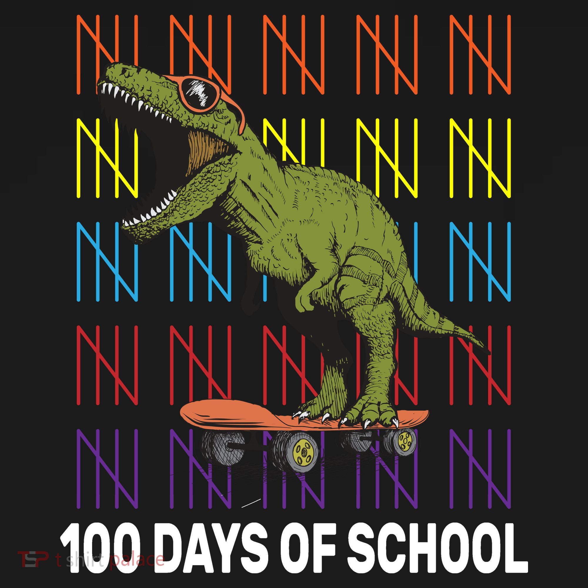 100 Days of School Cool Dinosaur Pajama Set